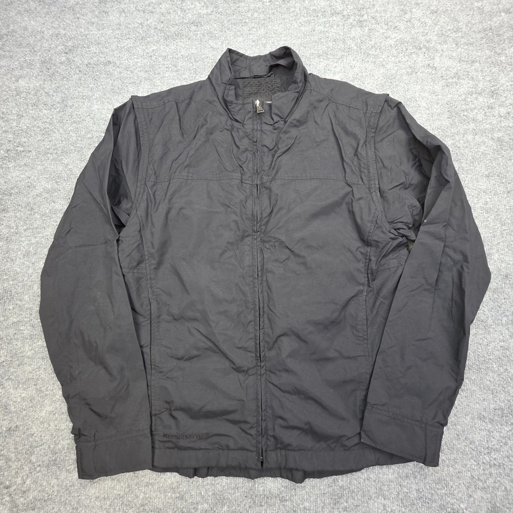 SCOTTeVEST TEC Travel Jacket Men's Medium Black Full Zip High Neck